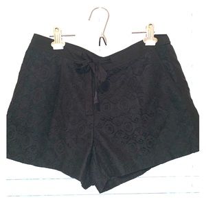 Black lace shorts NWOT!